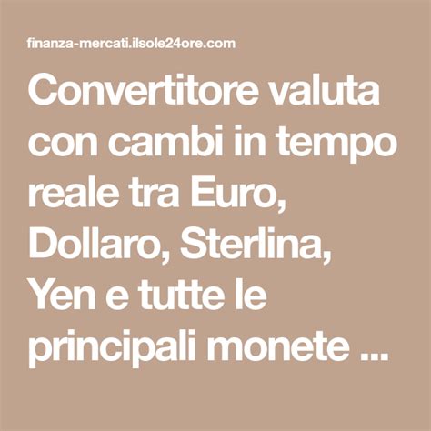 convertitore valuta tempo reale.